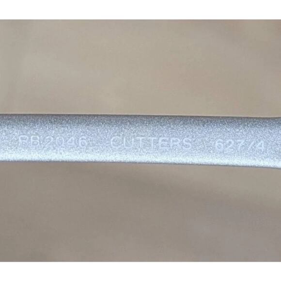 Ray-Ban RB2046 Cutters Sunglasses Silver Blue Mirror Wrap Rx Lenses w/ Case Y2K - Picture 8 of 9